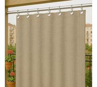 Byour3 - Tende Impermeabili Per Esterno SU MISURA Con Anelli In Metallo - Tende A Caduta Laterali Antimuffa Oscuranti Gazebo Parasole Terrazzo Balcone Tela Sole Frangivista (Beige, L.150x290H)