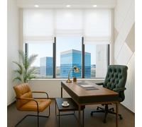 Byour3 - Tende per Interni a Pacchetto Finestra Senza Fori - SU MISURA ARTIGIANALE Tenda Porta Finestra Tende Oscuranti da interno a Vetro Tendine Cucina (Tessuto Effetto Liscio)