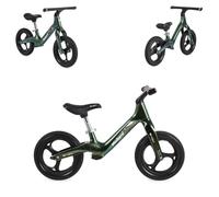 Byox Bicicletta Senza Pedali Velori 12 Pollici Musica Illuminazione sul Manubrio, Colori:Ecologica