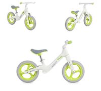 Byox Bicicletta Senza Pedali Velori 12 Pollici Musica Illuminazione sul Manubrio, Colori:whitely
