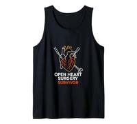 Bypass Open Heart Surgery Survivor Vintage Recovery da Uomo Canotta