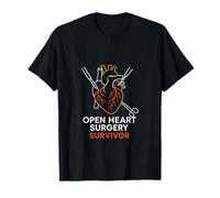 Bypass Open Heart Surgery Survivor Vintage Recovery da Uomo Maglietta