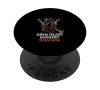 Bypass Open Heart Surgery Survivor Vintage Recovery da uomo PopSockets PopGrip Adesivo