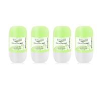 Byphasse Set di 4 - Deodorante roll-on estratto di bambù, 50 ml, per tutti i tipi di pelle
