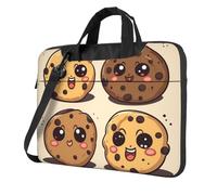 BYPPJGH 3 Chocolate Chip Cookies Borsa A Tracolla Del Computer Portatile Per Gli Uomini Donne Borsa Messenger Borsa A Tracolla W/Tracolla Maniglia Impermeabile Del Computer Portatile Del Manicotto