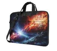 BYPPJGH Borsa a tracolla per computer portatile con stelle dello spazio esterno per uomo donna borsa a tracolla borsa a tracolla borsa a tracolla impermeabile per laptop, Nero , 15.6 inch