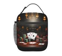 BYPPJGH Borsa per il pranzo da torneo di poker isolata riutilizzabile scatola per il pranzo grande capacità a tenuta stagna borse per il pranzo borse per pasti per donne uomini lavoro ufficio picnic