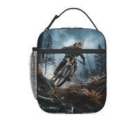 BYPPJGH Borsa per il pranzo per torneo di mountain bike, isolata, riutilizzabile, di grande capacità, a prova di perdite, per donne, uomini, lavoro, ufficio, picnic, viaggi