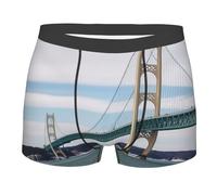 BYPPJGH Boxer da uomo, morbidi e traspiranti, con ponte sospeso, in cotone elasticizzato, foderati con tasca profilata, senza etichetta per il massimo comfort, Nero , XL-3XL