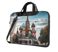 BYPPJGH Cattedrale di San Basilio Piazza Rossa A Mosca Borsa A Tracolla Del Computer Portatile Per Gli Uomini Donne Valigetta Messenger Bag W/Strap Maniglia Impermeabile Del Computer Portatile Del