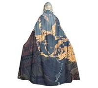 BYPPJGH Mantello con cappuccio per adulti Grand Canyon Arizona mantello a lunghezza intera mantello Halloween Natale Cosplay Costume per uomini e donne