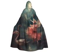 BYPPJGH Mantello con cappuccio per adulti, una notte di miracoli e magia, mantello a lunghezza intera, per Halloween, Natale, cosplay, costume per uomini e donne