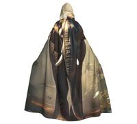 BYPPJGH Mantello con cappuccio per Halloween per adulti elefante nella foresta mantello a lunghezza intera mantello Halloween Natale Cosplay Costume per uomini e donne