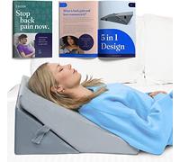 Byre® Cuscino con zeppa | Zeppa pieghevole in schiuma di lusso | Cuscino regolabile per seduta, lettura, mal di schiena, dolore alle gambe, bruciore di stomaco, reflusso acido