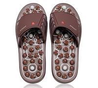 BYRIVER Massaggiatore Plantare per Riflessologia, Ciabatte per Digitopressione, Pantofole da massaggio Scarpe Sandali, Piedi di sollievo, dolore lombare, Regalo per mamma papà (03M)