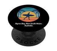 Byron Bay Nuovo Galles del Sud Australia Surf Vintage Surfer PopSockets PopGrip Adesivo