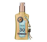BYRON BAY Spray solare SPF 30 | 200 ml Tan Activator | Crema solare non grassa con acceleratore abbronzante | Protezione e abbronzatura in un unico