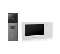 Byron DIC-24512 Videocitofono con Schermo, Display da 4,3 pollici, Impermeabile, Visione notturna, Installazione facilitata