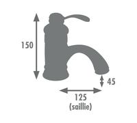 BYRON miscelatore lavabo cromo