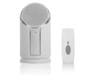 Byron Sentry BY301 - Kit campanello wireless portatile extra forte, 100 m, con allerta stroboscopica opzionale e 8 suoni