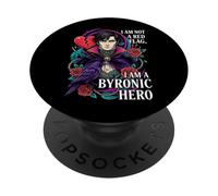 Byronic Hero Red Flag Dark Academia Literature PopSockets PopGrip Adesivo