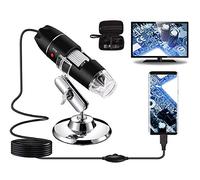 Bysameyee Microscopio Digitale, Professionale Microscopio USB 2.0 Endoscopio 40-1000X Ingrandimento con Adattatore OTG e Supporto Metallico, Compatibile con Windows 7 8 10 Mac Android Linux