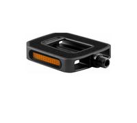 BySchulz Pedali Flat M.1 View in Alluminio E-Bike Ready con Riflettori Nero
