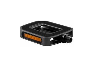 BySchulz Pedali Flat M.1 View in Alluminio E-Bike Ready con Riflettori Nero