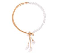 Bysonglezai Collana Uomo Jewelry Gioielli Donna Regalo Necklace Long Nappine Pendant Collana Ladies Beaded Chain Collana Trend Lasso Wedding Jewelry Silvercolor