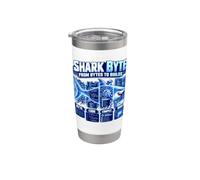 Byte di squalo da byte per costruire codifica informatica Tech Bicchiere termico in acciaio inox doppia parete