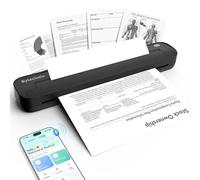 ByteCintia Stampante Portatile A4 ST80, Termica Senza Inchiostro, Nero | Formati Compatibili A4 A5 B5 & Letter, USB & App per iOS Android PC Mac Laptop, Per Smart Working Ufficio Viaggio Auto