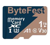 ByteFest 1TB Scheda di Memoria Mic ro SD con Adattatore, UHS-I U3 C10 A1 V30 Video UHD TF Card per Telecamere d'azione Drone Console di gioco Dashcam