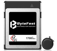 ByteFest 512GB Scheda Memoria Digitale CFexpress Type B con Custodia Portatile, NVMe PCIe 3.0, Fino a 4K/6K/8K Raw Video e Foto, Compatibile con Nikon Z6/Z7/Z9/D5/D6, Canon EOS-1DXMark III/EOS-R3/R5