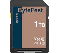 ByteFest Scheda SD 1TB UHS-I Memory Card - Classe 10, U3, V30, 4K UHD, Schede SD Full HD Video