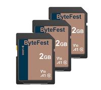 ByteFest Scheda SD 2GB Memory Card （3 Pack) - Classe 10, U1, V10, Scheda di Memoria per Macchina Fotografica, Fotocamere Digitali, DSLR