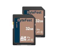 ByteFest Scheda SD 32GB SDHC UHS-I Memory Card (2 Pack) - Classe 10, U3, V30, Schede SD Full HD Video