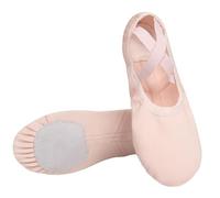 ByteRunning Scarpe Danza Classica Tela Scarpette Ballo Mezze Punta Suola Spezzata Ginnastica Ballo per Ragazze Donna Adulto