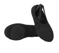 ByteRunning Scarpe Danza Classica Tela Scarpette Ballo Mezze Punta Suola Spezzata Ginnastica Ballo per Ragazze Donna Adulto