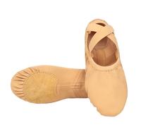 ByteRunning Scarpe Danza Classica Tela Scarpette Ballo Mezze Punta Suola Spezzata Ginnastica Ballo per Ragazze Donna Adulto