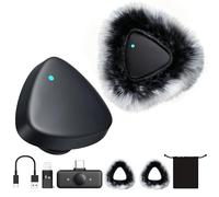 ByteWave Microfono lavalier wireless per iPhone Android, mini microfono Bluetooth con riduzione del rumore, microfoni wireless ideali per Vlog, TikTok Content Creator Equipment