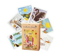 Byuexhp Apprendimento di carte dei tarocchi | Gioco di carte a tema, set di tarocchi da posizionare | per uomini, giovani, adolescenti, madri, papà, mogli, mariti, famiglia, amici, colleghi