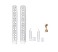 Byuexhp Asta per muschio per piante, impilabile da 63 cm, design a rete, per orchidee, pomodori, giardino, contenitore per piante, giardinaggio, interni ed esterni e