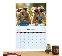 Byuexhp Calendario da Parete 2026 - Organizzatore Mensile E Decorazione Appendibile,Calendari Da Muro Mensili Di Grandi Dimensioni Da Appendere,Per La Pianificazione Di Ufficio Scuola Famiglia Camera