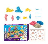 Byuexhp Contenitore Sensoriale Sabbia | Kit Di Costruzione Sabbia - Giocattolo Per Sabbiera Per Bambini | Per Interno Esterno Casa Scuola Materna Spiaggia Aula Campeggio Asilo Bambini 3-5 Anni