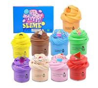 Byuexhp Fango sensoriale, morbido elastico con fragranza, 9 pezzi, giocattolo sensoriale, set di melma - per adulti, bambini, bambini, studenti, scuola materna, scuola, aula in viaggio