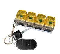 Byuexhp Fidget, dispositivo a scatto, trasparente, portatile, realistico, portachiavi, per adulti, bambini, famiglia, viaggi, zaino, ufficio, scuola, casa