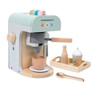 Byuexhp Macchina da caffè per bambini per gioco simbolico - Macchina da caffè giocattolo in legno cucina, da cucina educativi per | Gioco d'interni per scuola materna compleanno ragazza