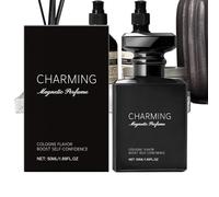 Byuexhp Profumo da uomo, note legnose, spray EDT a lunga durata, 50 ml, profumo affascinante, per appuntamenti, San, matrimonio, viaggio, compleanno, festa, abbigliamento quotidiano da uomo