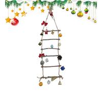 Byuexhp Scala albero di Natale | Decorazione luminosa rustica,Decorazione sospesa | Per il giardino festival riunione celebrazione finestra evento famiglia festa casa