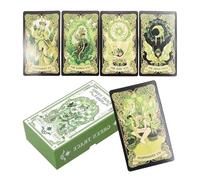 Byuexhp Set di carte tarocchi per principianti, 78 pezzi, gioco di carte con tarocchi, per divinazione, per intrattenimento e meditazione, guida spirituale per l'astrologia